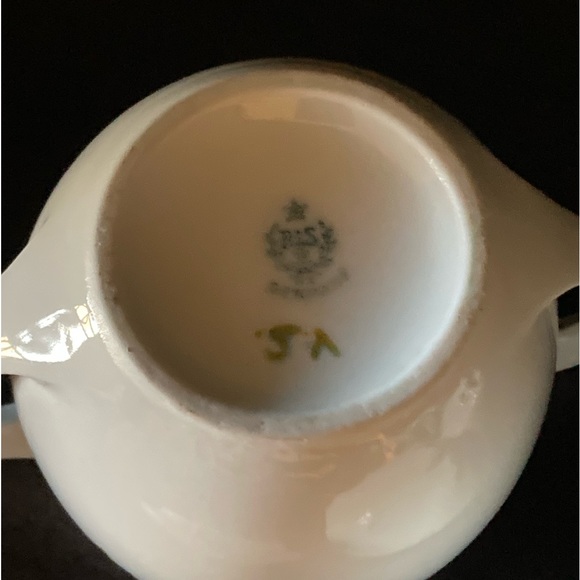 Antique RS Germany Porcelain Creamer and Lidded Sugar Bowl - Picture 9 of 11